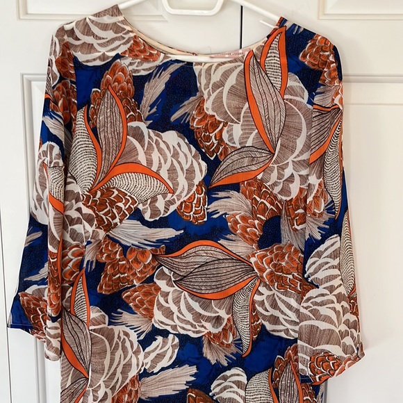 Traffic People Leaf Print Maxi Dress Size M - Picture 6 of 11